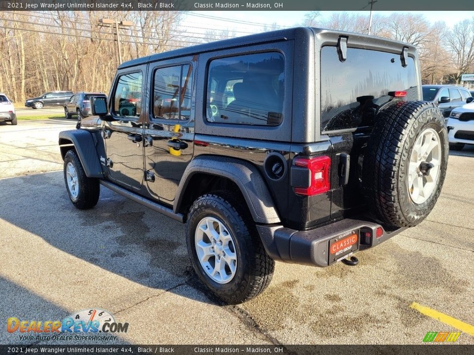 2021 Jeep Wrangler Unlimited Islander 4x4 Black / Black Photo #9