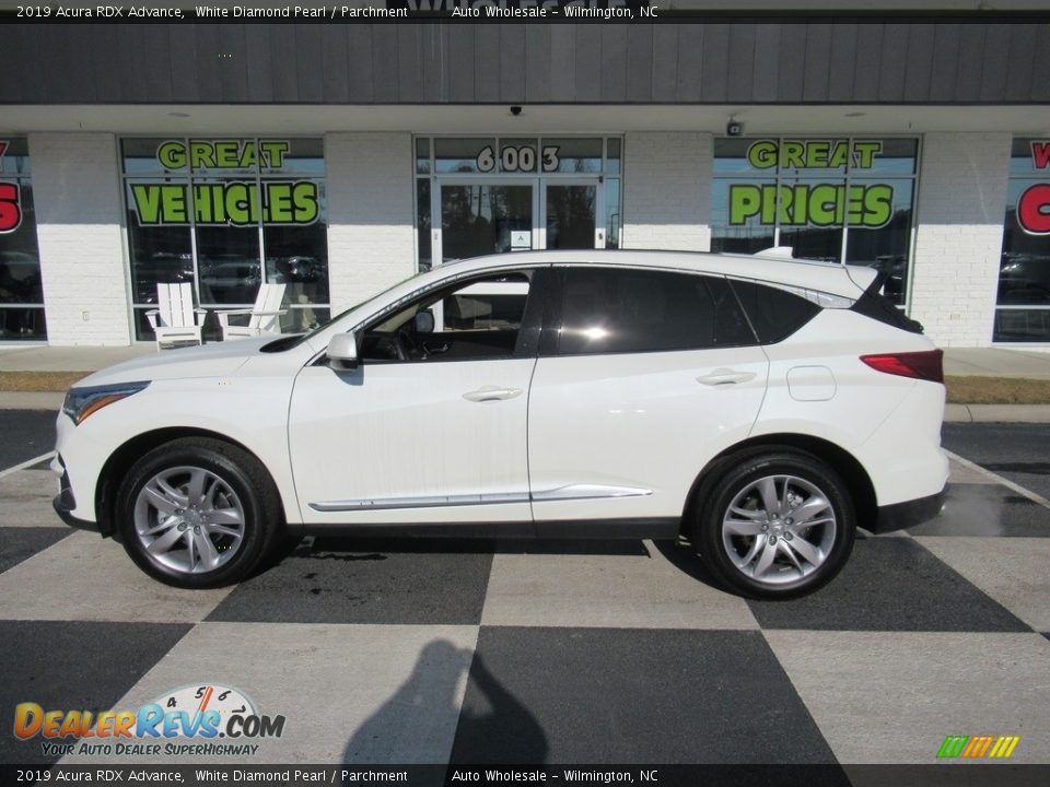 2019 Acura RDX Advance White Diamond Pearl / Parchment Photo #1