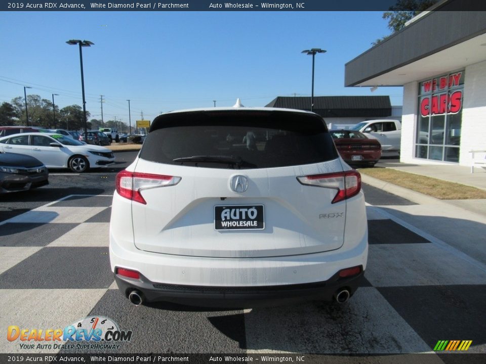 2019 Acura RDX Advance White Diamond Pearl / Parchment Photo #4