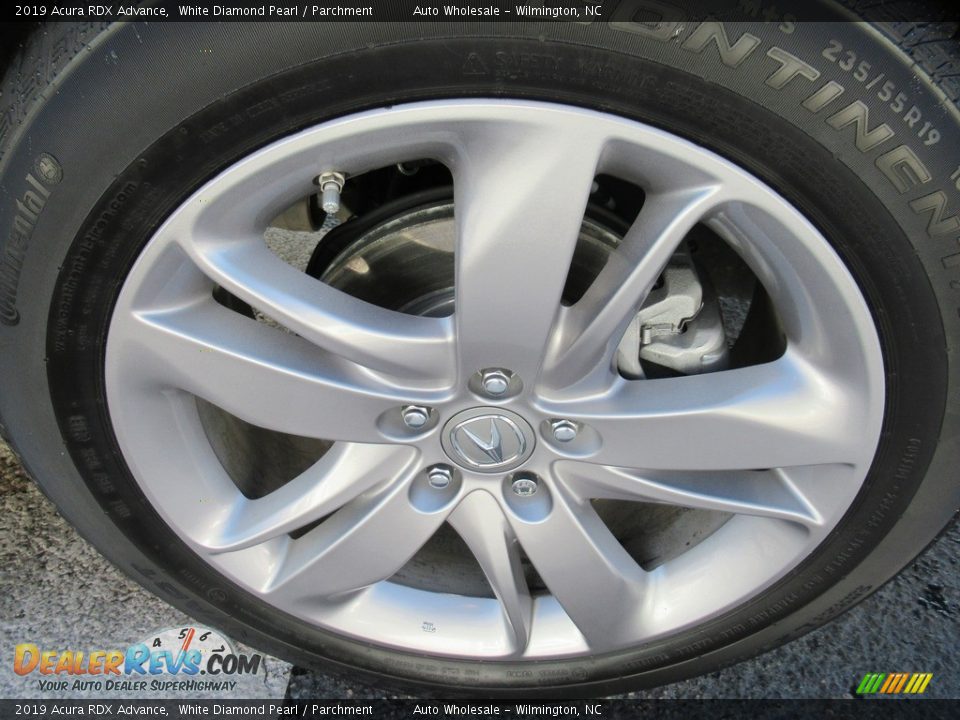 2019 Acura RDX Advance White Diamond Pearl / Parchment Photo #7