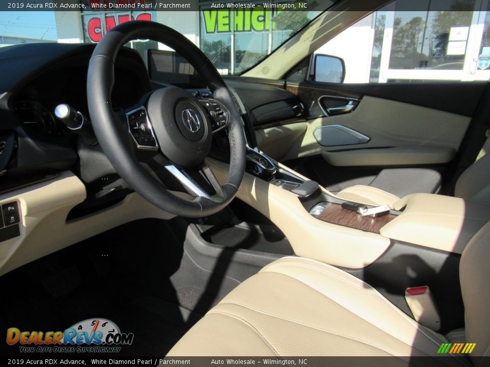 2019 Acura RDX Advance White Diamond Pearl / Parchment Photo #9