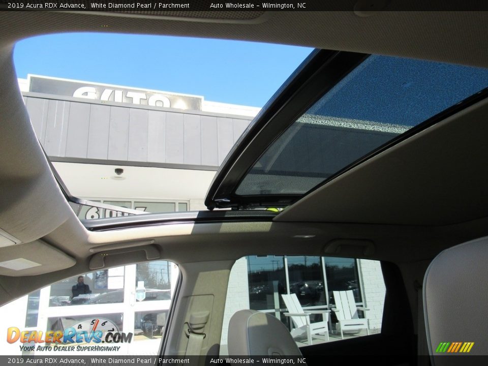 2019 Acura RDX Advance White Diamond Pearl / Parchment Photo #13