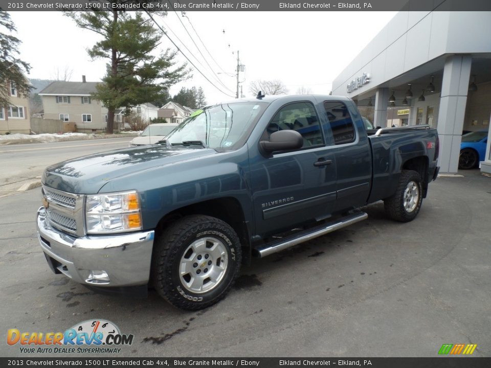 2013 Chevrolet Silverado 1500 LT Extended Cab 4x4 Blue Granite Metallic / Ebony Photo #1