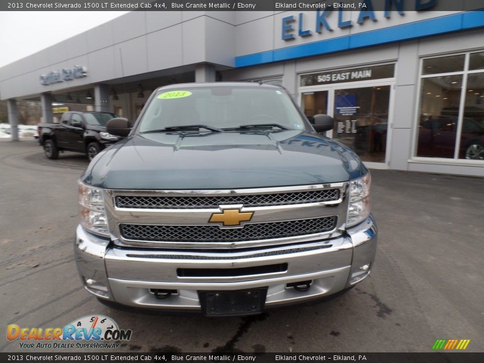 2013 Chevrolet Silverado 1500 LT Extended Cab 4x4 Blue Granite Metallic / Ebony Photo #3