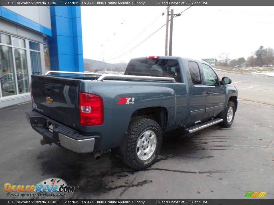 2013 Chevrolet Silverado 1500 LT Extended Cab 4x4 Blue Granite Metallic / Ebony Photo #6