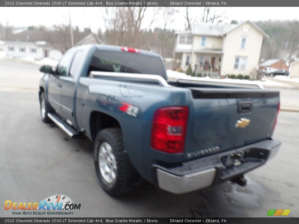 2013 Chevrolet Silverado 1500 LT Extended Cab 4x4 Blue Granite Metallic / Ebony Photo #8