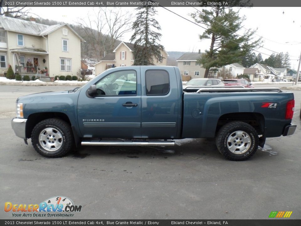 2013 Chevrolet Silverado 1500 LT Extended Cab 4x4 Blue Granite Metallic / Ebony Photo #10