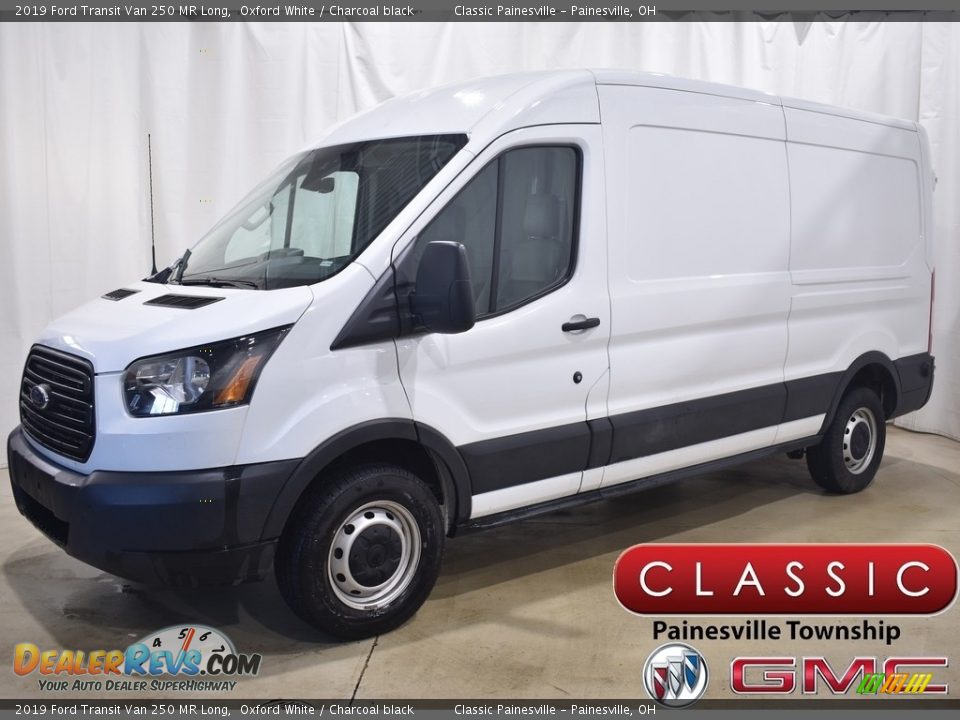 2019 Ford Transit Van 250 MR Long Oxford White / Charcoal black Photo #1