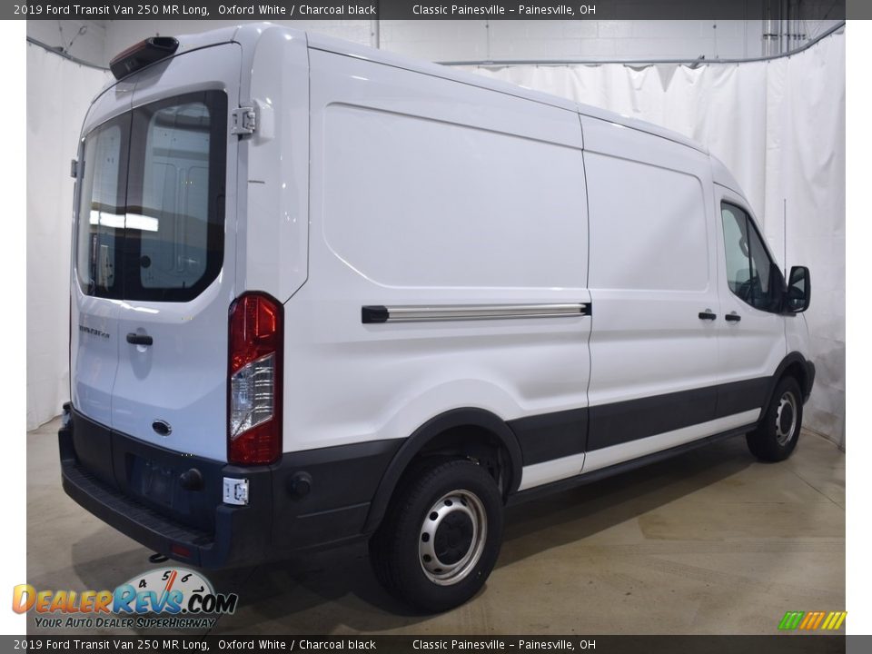 2019 Ford Transit Van 250 MR Long Oxford White / Charcoal black Photo #2