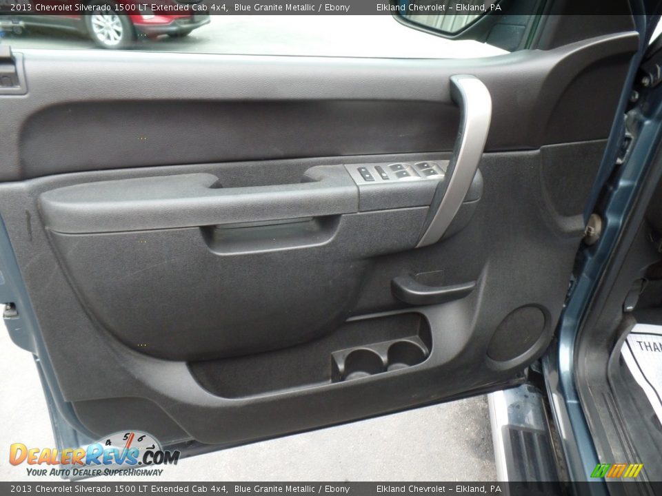 2013 Chevrolet Silverado 1500 LT Extended Cab 4x4 Blue Granite Metallic / Ebony Photo #15