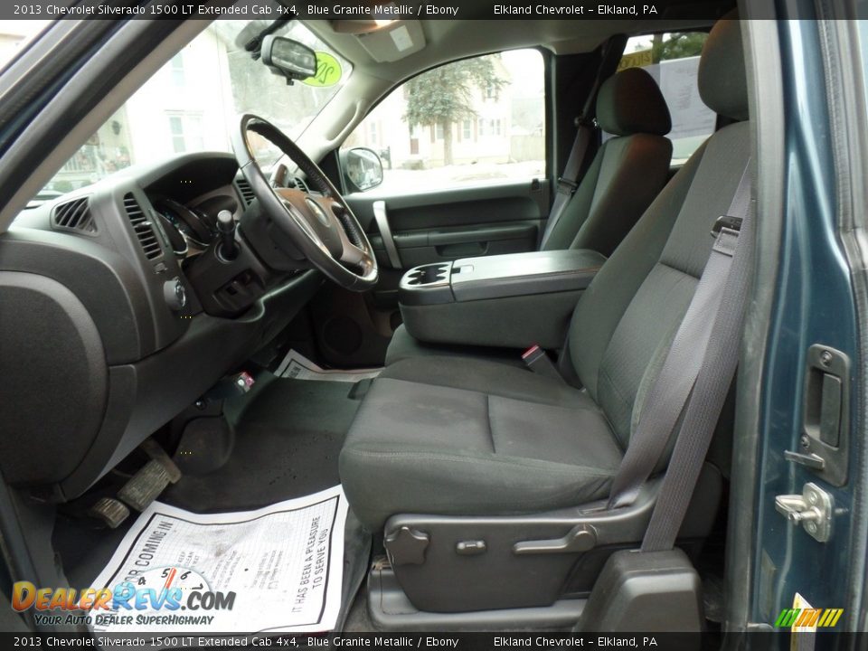 2013 Chevrolet Silverado 1500 LT Extended Cab 4x4 Blue Granite Metallic / Ebony Photo #16