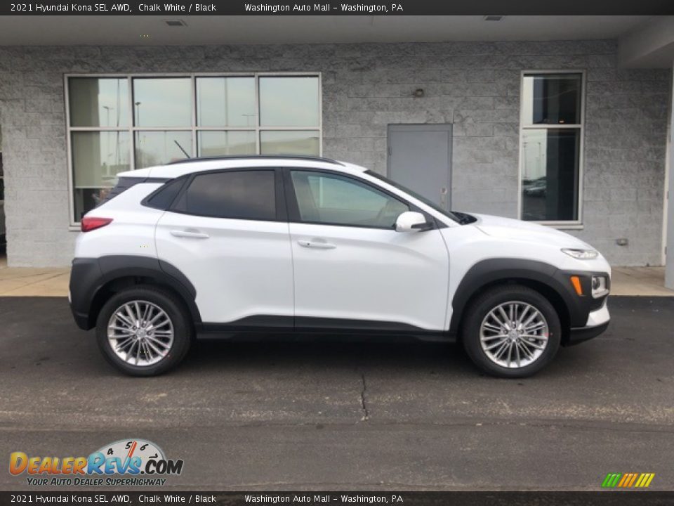 2021 Hyundai Kona SEL AWD Chalk White / Black Photo #2