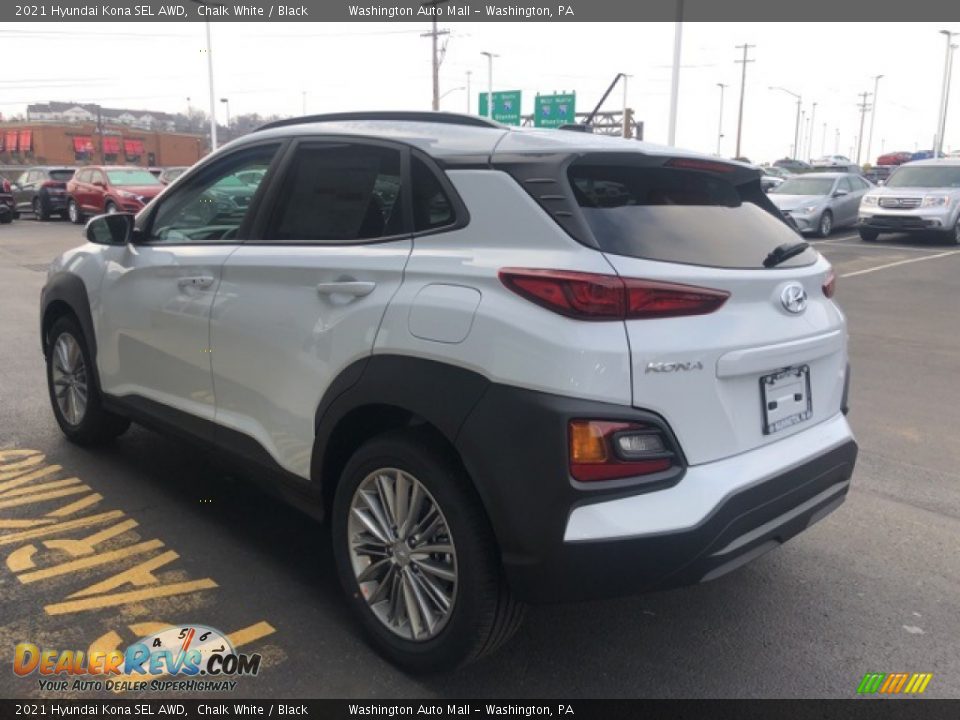 2021 Hyundai Kona SEL AWD Chalk White / Black Photo #3