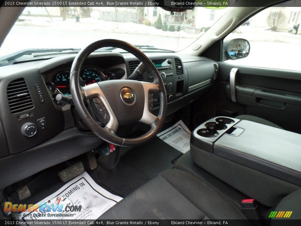 2013 Chevrolet Silverado 1500 LT Extended Cab 4x4 Blue Granite Metallic / Ebony Photo #17