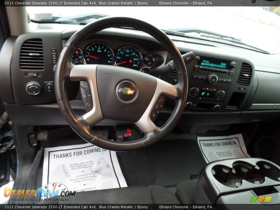 2013 Chevrolet Silverado 1500 LT Extended Cab 4x4 Blue Granite Metallic / Ebony Photo #18