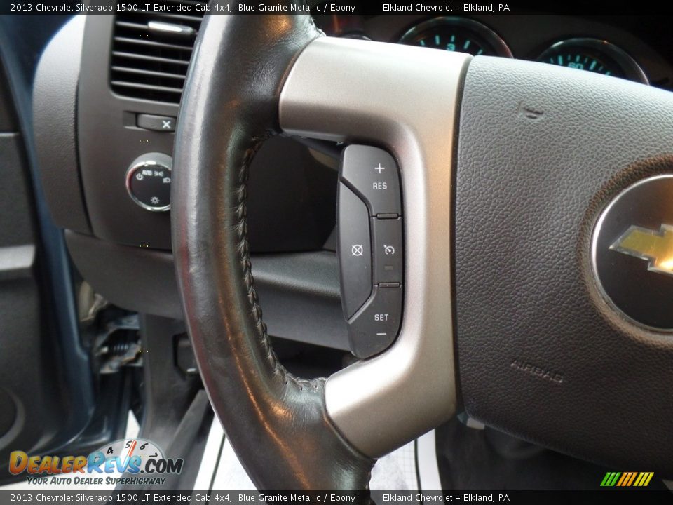 2013 Chevrolet Silverado 1500 LT Extended Cab 4x4 Blue Granite Metallic / Ebony Photo #20