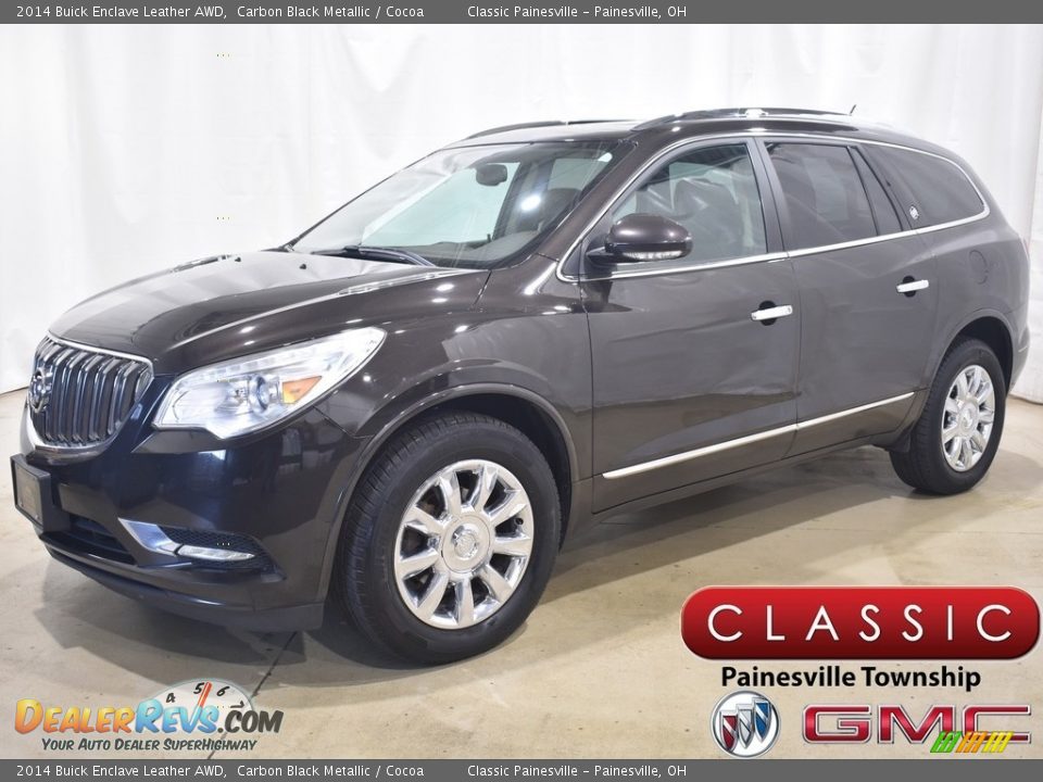 2014 Buick Enclave Leather AWD Carbon Black Metallic / Cocoa Photo #1