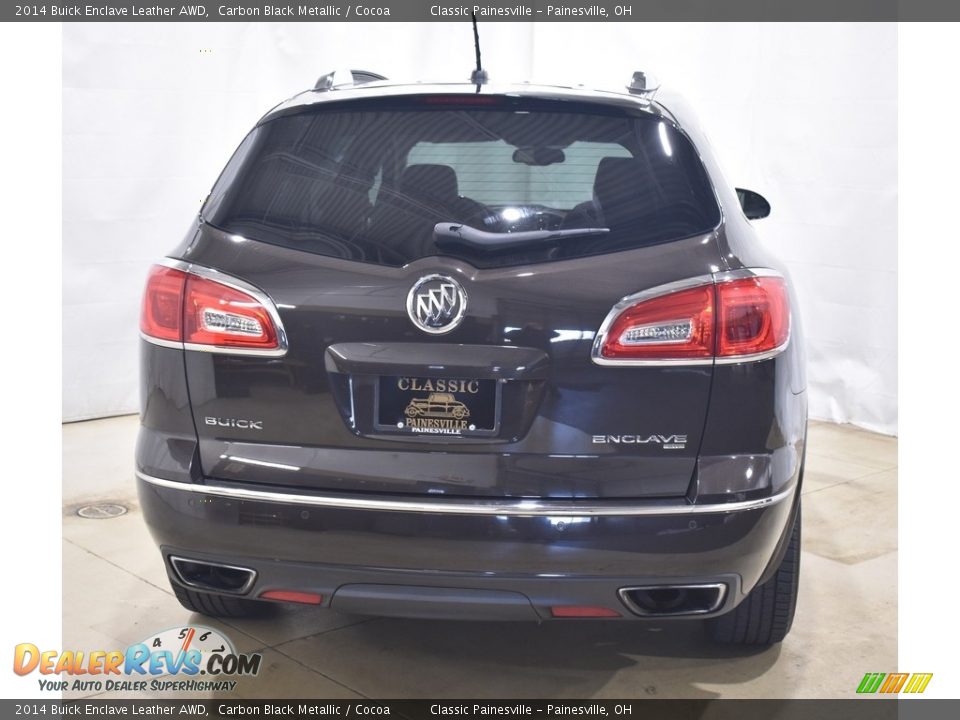 2014 Buick Enclave Leather AWD Carbon Black Metallic / Cocoa Photo #3