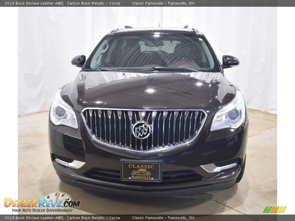 2014 Buick Enclave Leather AWD Carbon Black Metallic / Cocoa Photo #4