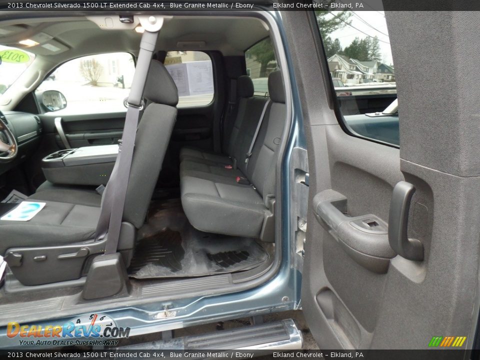 2013 Chevrolet Silverado 1500 LT Extended Cab 4x4 Blue Granite Metallic / Ebony Photo #28