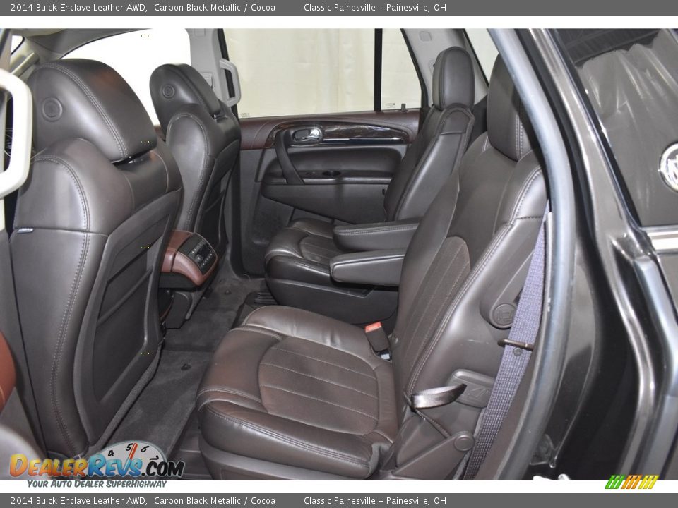 2014 Buick Enclave Leather AWD Carbon Black Metallic / Cocoa Photo #8