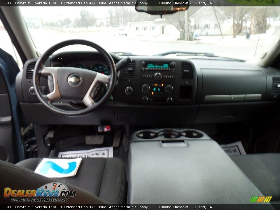 2013 Chevrolet Silverado 1500 LT Extended Cab 4x4 Blue Granite Metallic / Ebony Photo #30