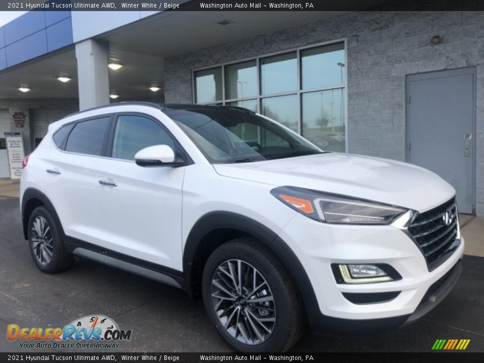 Front 3/4 View of 2021 Hyundai Tucson Ulitimate AWD Photo #1