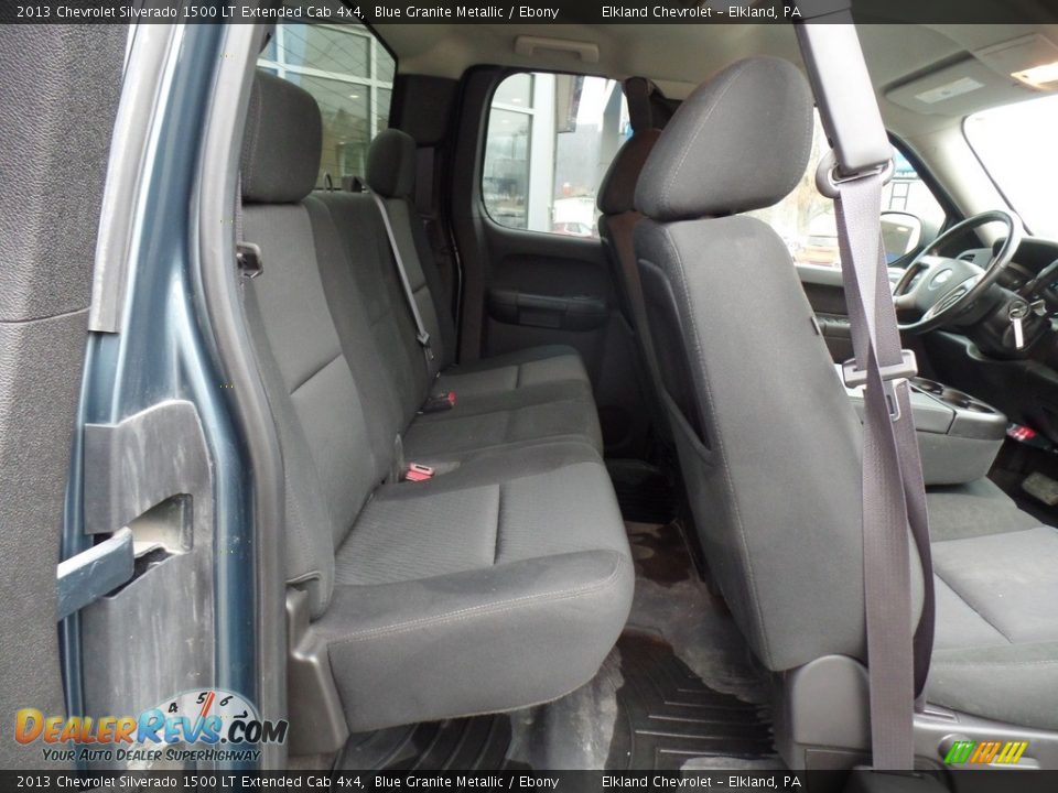 2013 Chevrolet Silverado 1500 LT Extended Cab 4x4 Blue Granite Metallic / Ebony Photo #32
