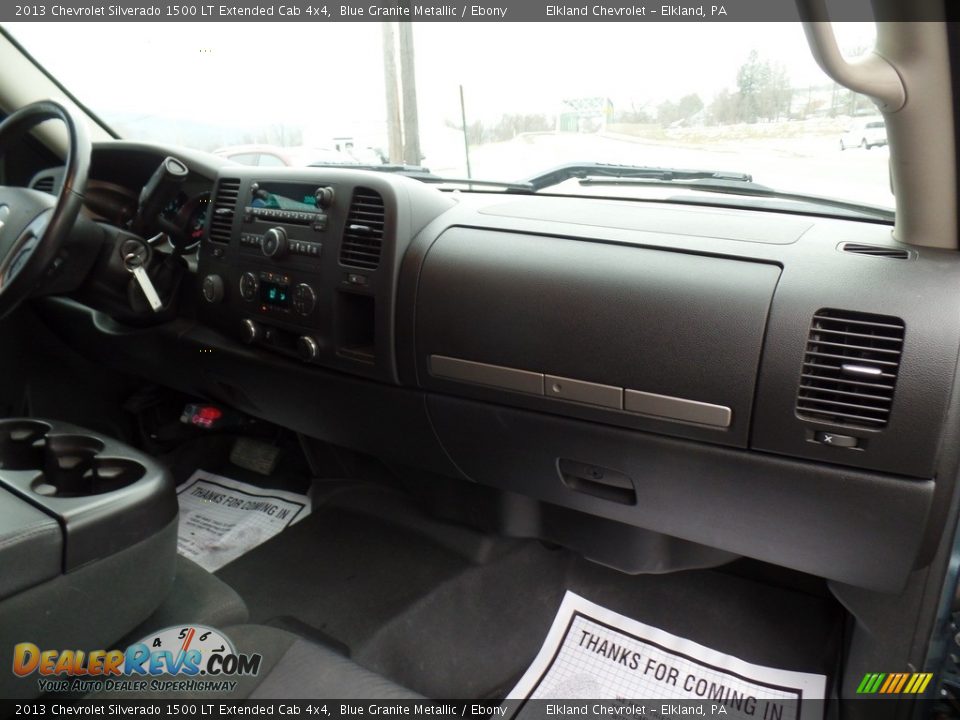 2013 Chevrolet Silverado 1500 LT Extended Cab 4x4 Blue Granite Metallic / Ebony Photo #36