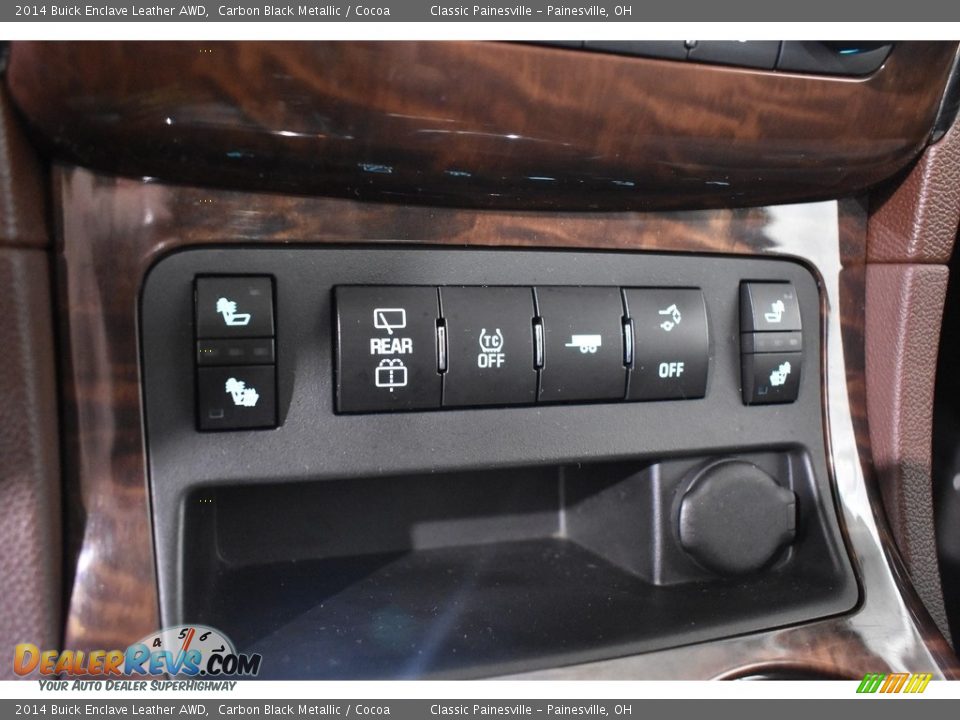2014 Buick Enclave Leather AWD Carbon Black Metallic / Cocoa Photo #18