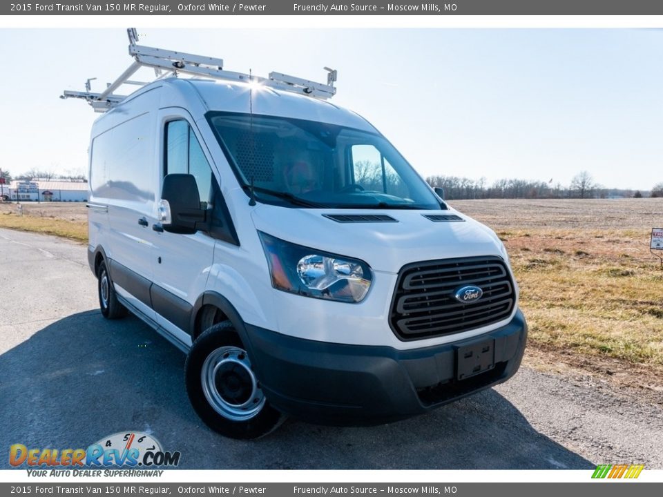 2015 Ford Transit Van 150 MR Regular Oxford White / Pewter Photo #1