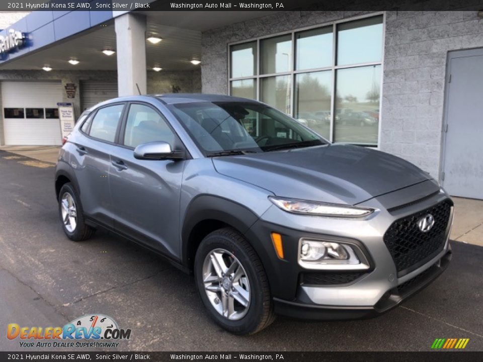 2021 Hyundai Kona SE AWD Sonic Silver / Black Photo #1