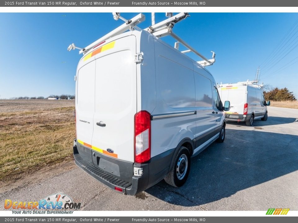 2015 Ford Transit Van 150 MR Regular Oxford White / Pewter Photo #4