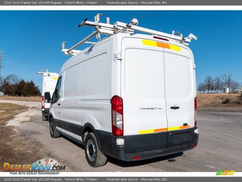 2015 Ford Transit Van 150 MR Regular Oxford White / Pewter Photo #6