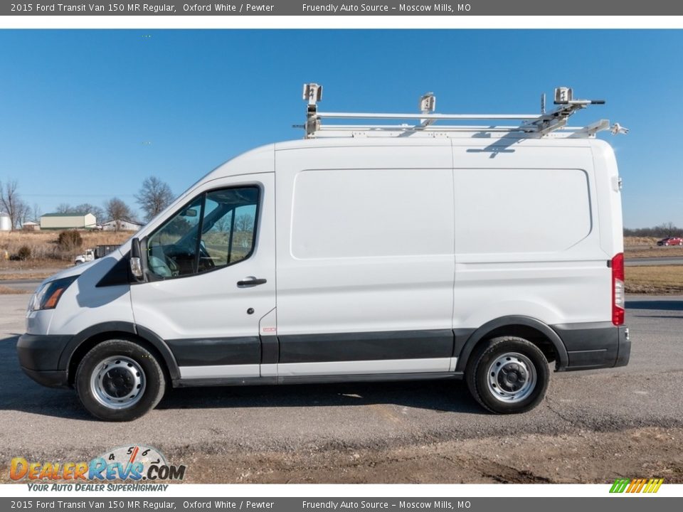 2015 Ford Transit Van 150 MR Regular Oxford White / Pewter Photo #7