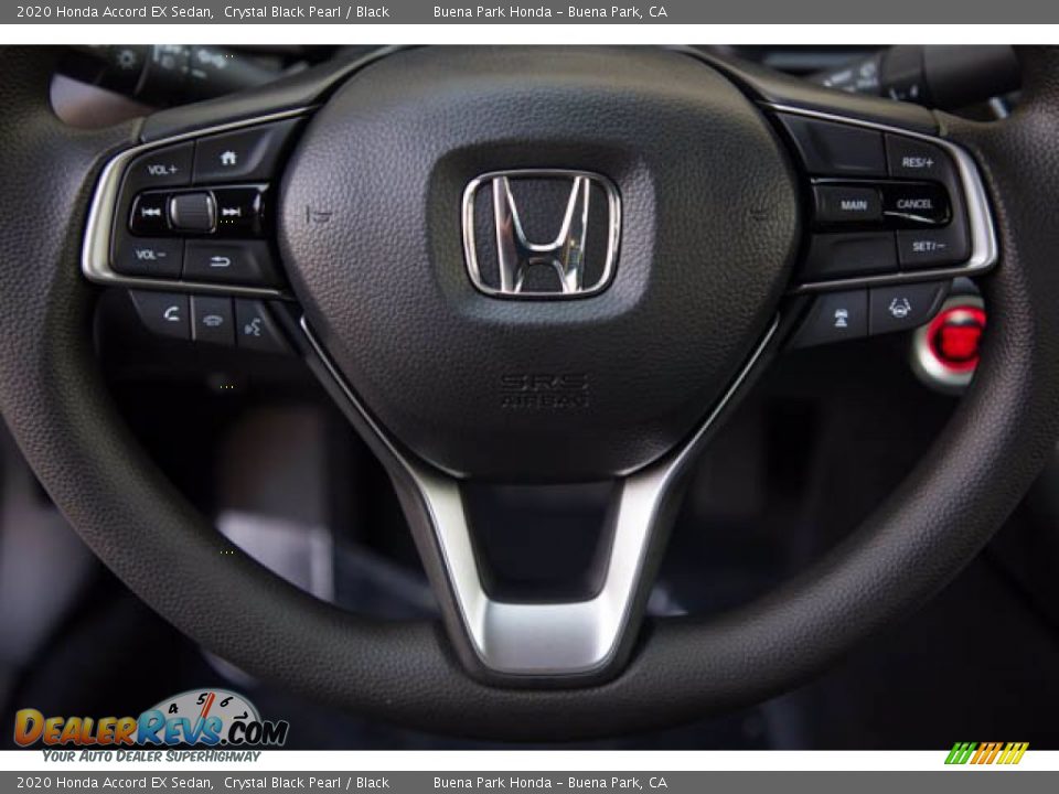2020 Honda Accord EX Sedan Crystal Black Pearl / Black Photo #13