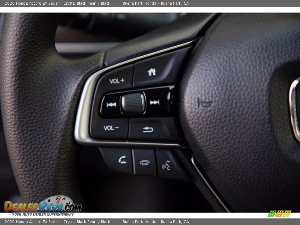 2020 Honda Accord EX Sedan Crystal Black Pearl / Black Photo #14