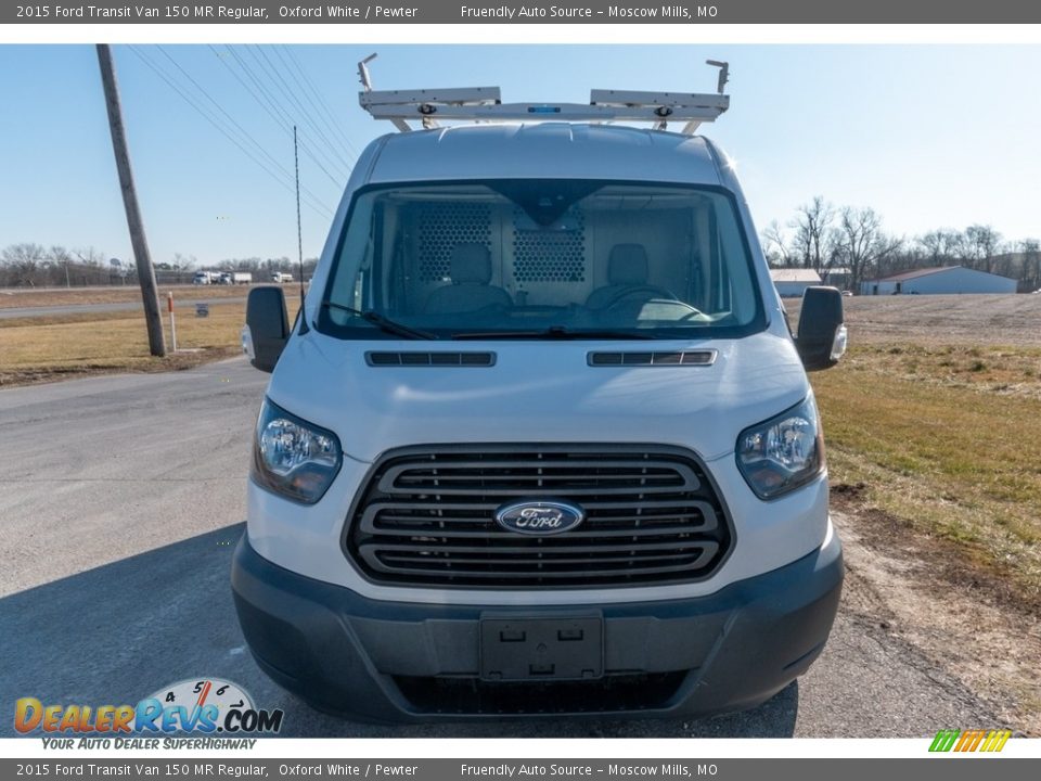 2015 Ford Transit Van 150 MR Regular Oxford White / Pewter Photo #9