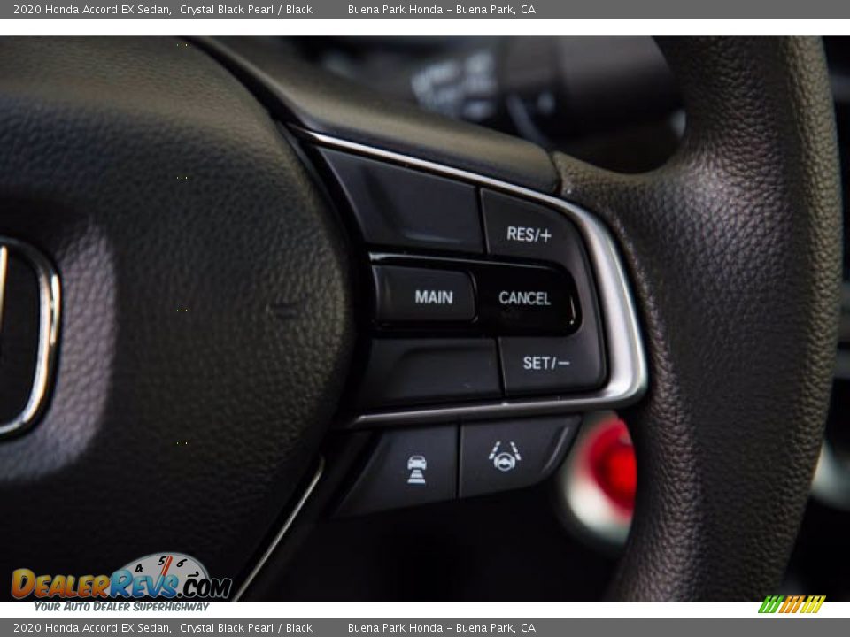 2020 Honda Accord EX Sedan Crystal Black Pearl / Black Photo #15