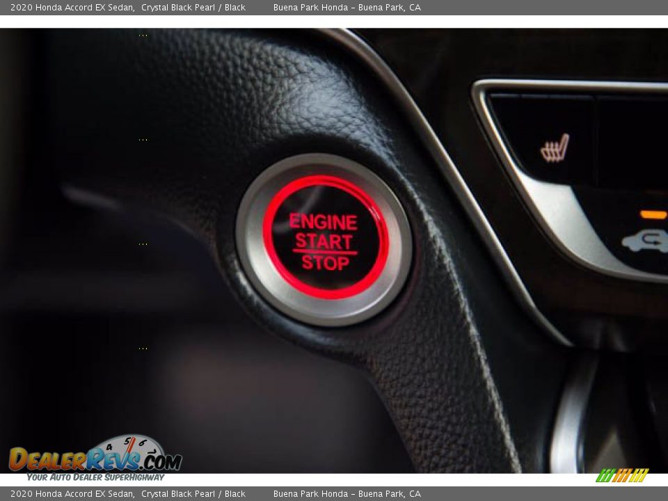 2020 Honda Accord EX Sedan Crystal Black Pearl / Black Photo #16