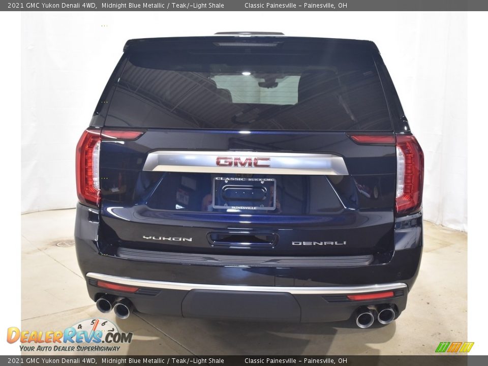 2021 GMC Yukon Denali 4WD Midnight Blue Metallic / Teak/­Light Shale Photo #3