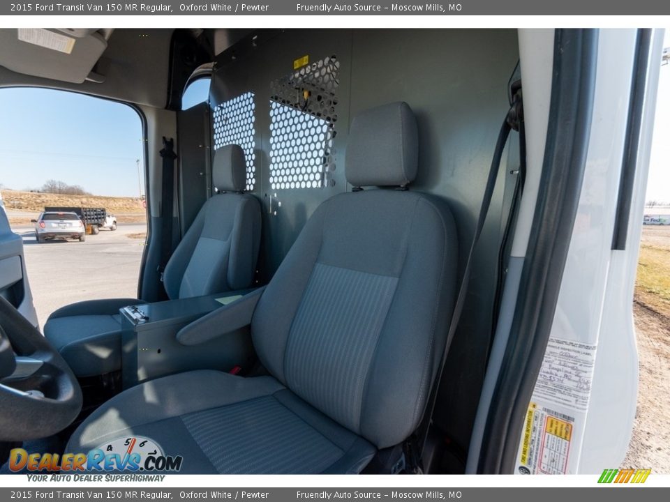 2015 Ford Transit Van 150 MR Regular Oxford White / Pewter Photo #17