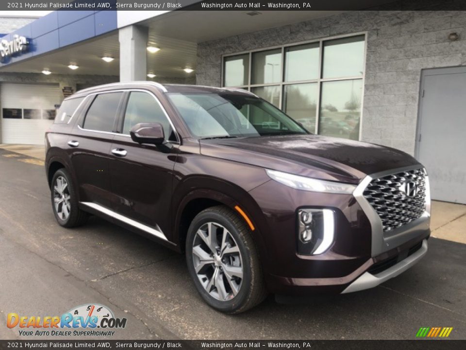 2021 Hyundai Palisade Limited AWD Sierra Burgundy / Black Photo #1