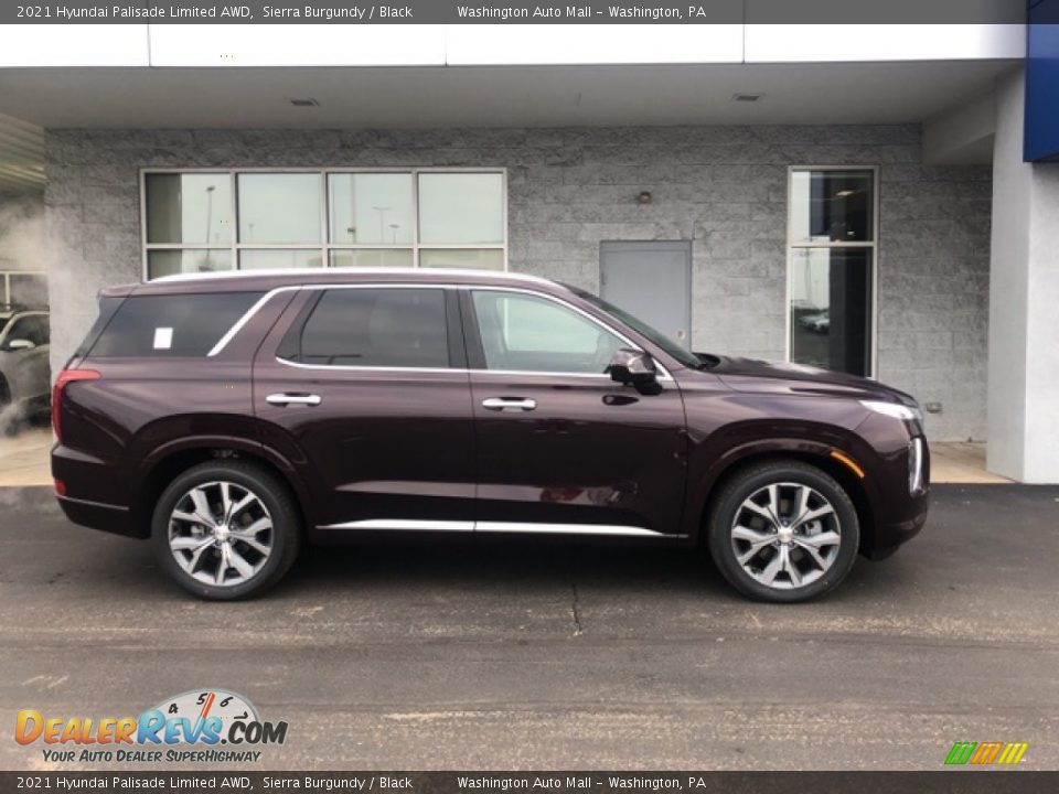 2021 Hyundai Palisade Limited AWD Sierra Burgundy / Black Photo #2