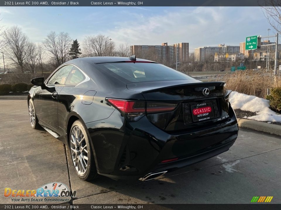 2021 Lexus RC 300 AWD Obsidian / Black Photo #3