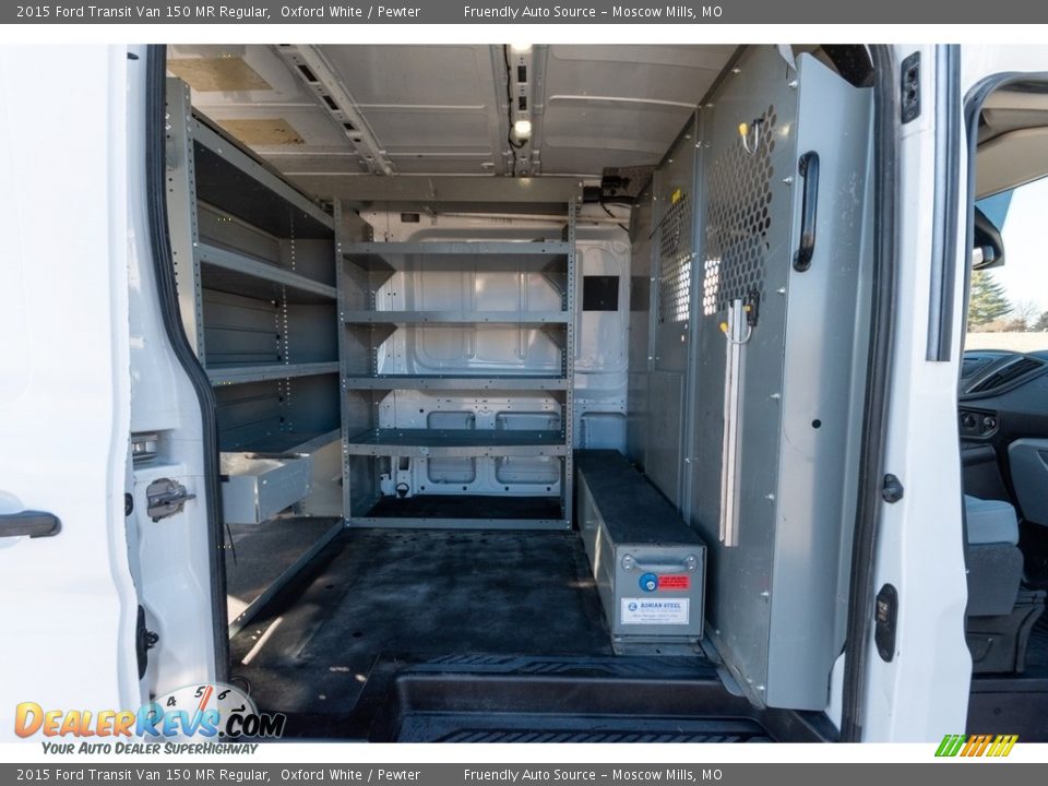 2015 Ford Transit Van 150 MR Regular Oxford White / Pewter Photo #25