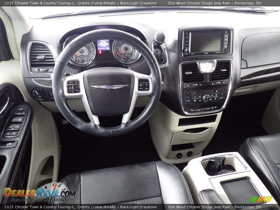 2015 Chrysler Town & Country Touring-L Granite Crystal Metallic / Black/Light Graystone Photo #29