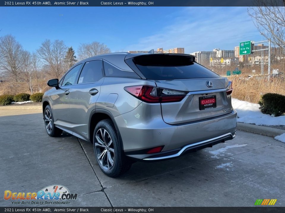 2021 Lexus RX 450h AWD Atomic Silver / Black Photo #3