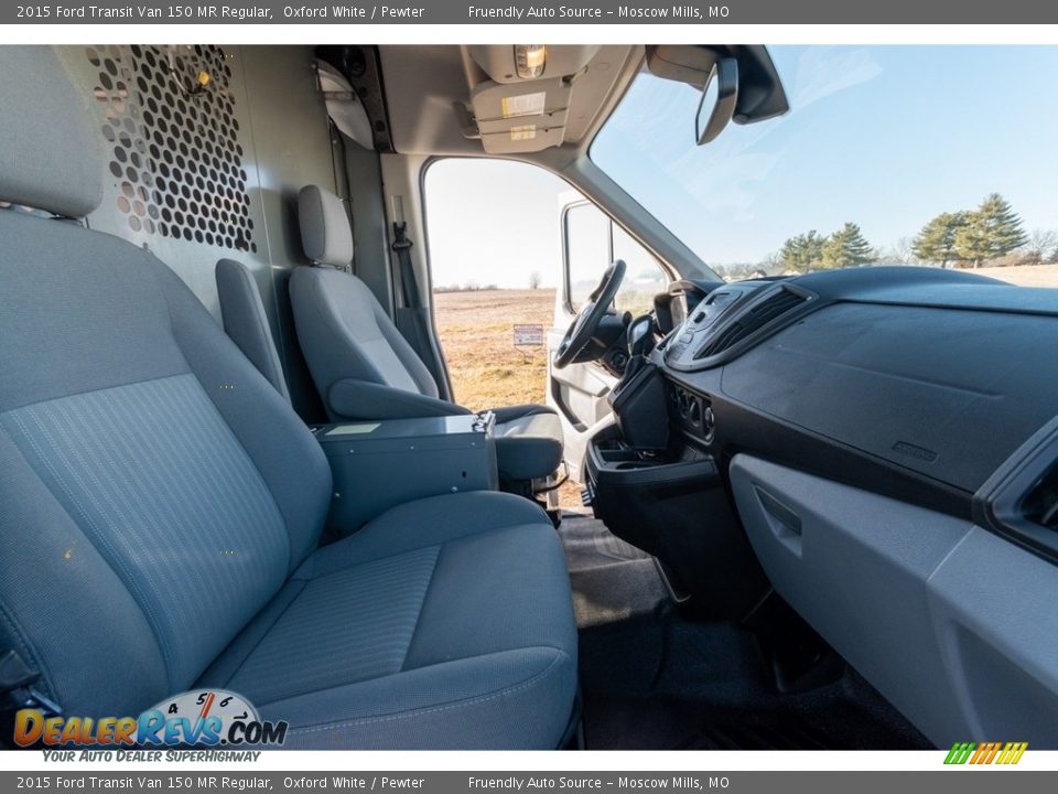 2015 Ford Transit Van 150 MR Regular Oxford White / Pewter Photo #30