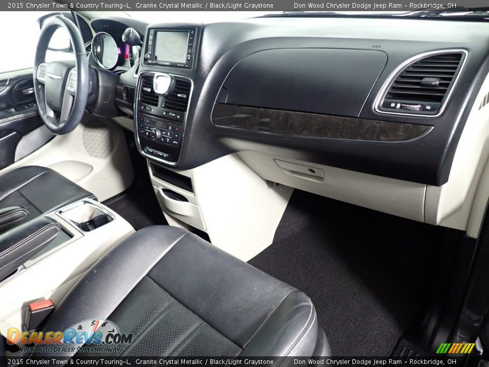 2015 Chrysler Town & Country Touring-L Granite Crystal Metallic / Black/Light Graystone Photo #34